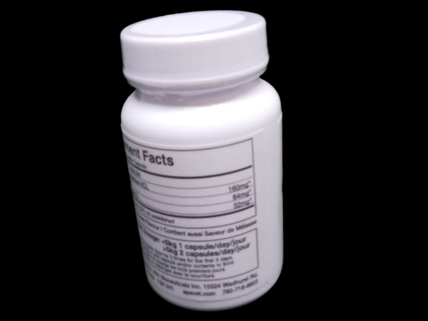 Back of a bottle of glucosamine ultra, by apavet