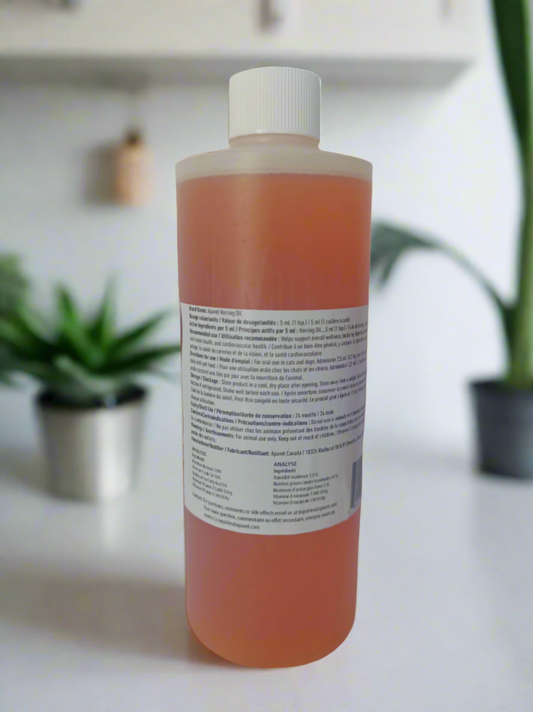 ApaVet Herring Oil Bottle Back