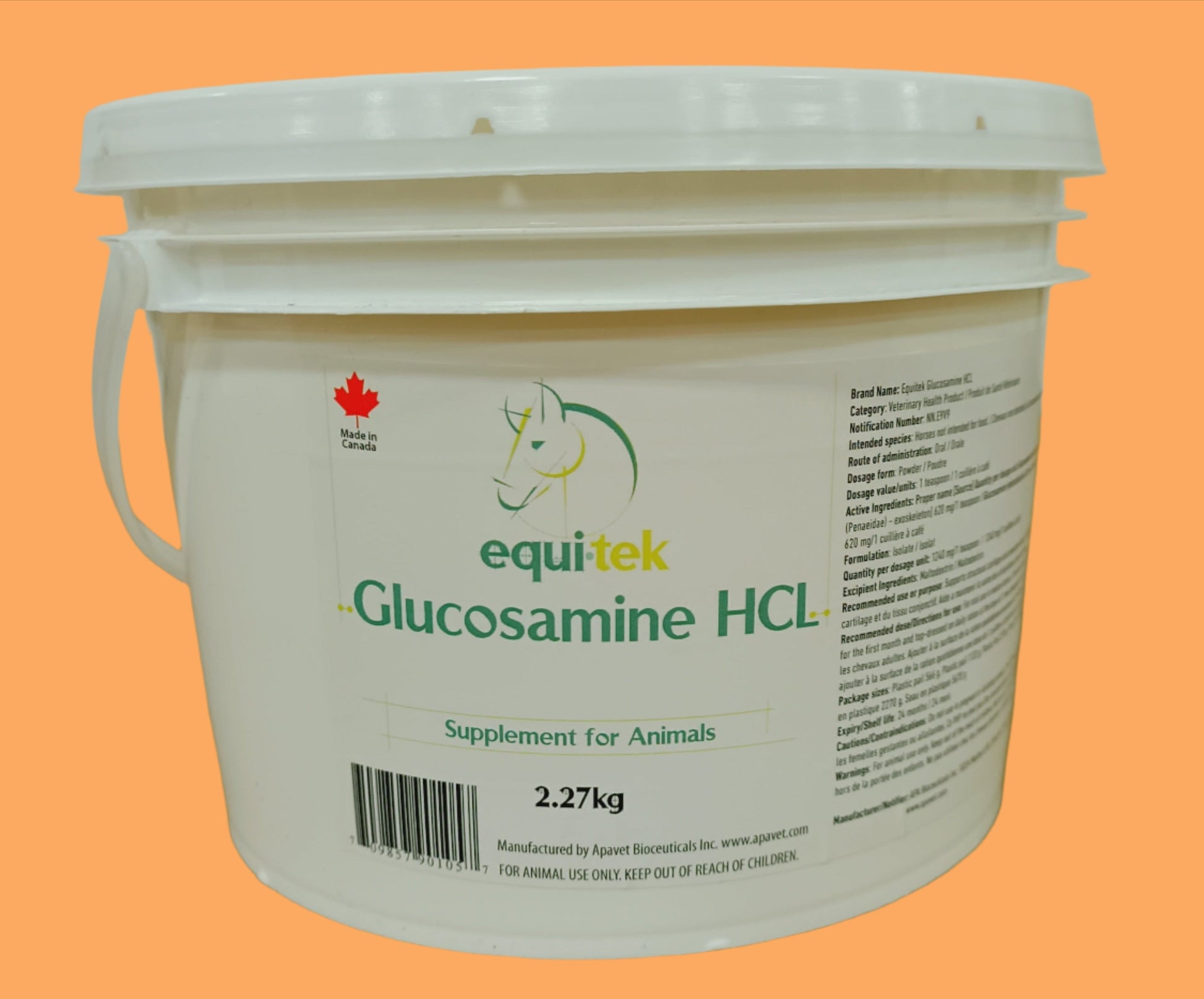 Glucosamine HCL For Horses 2.27 Kg Size