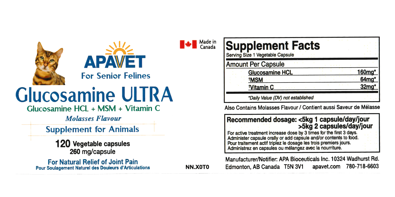 Apavet Glucosamine Ultra Label Felines 120