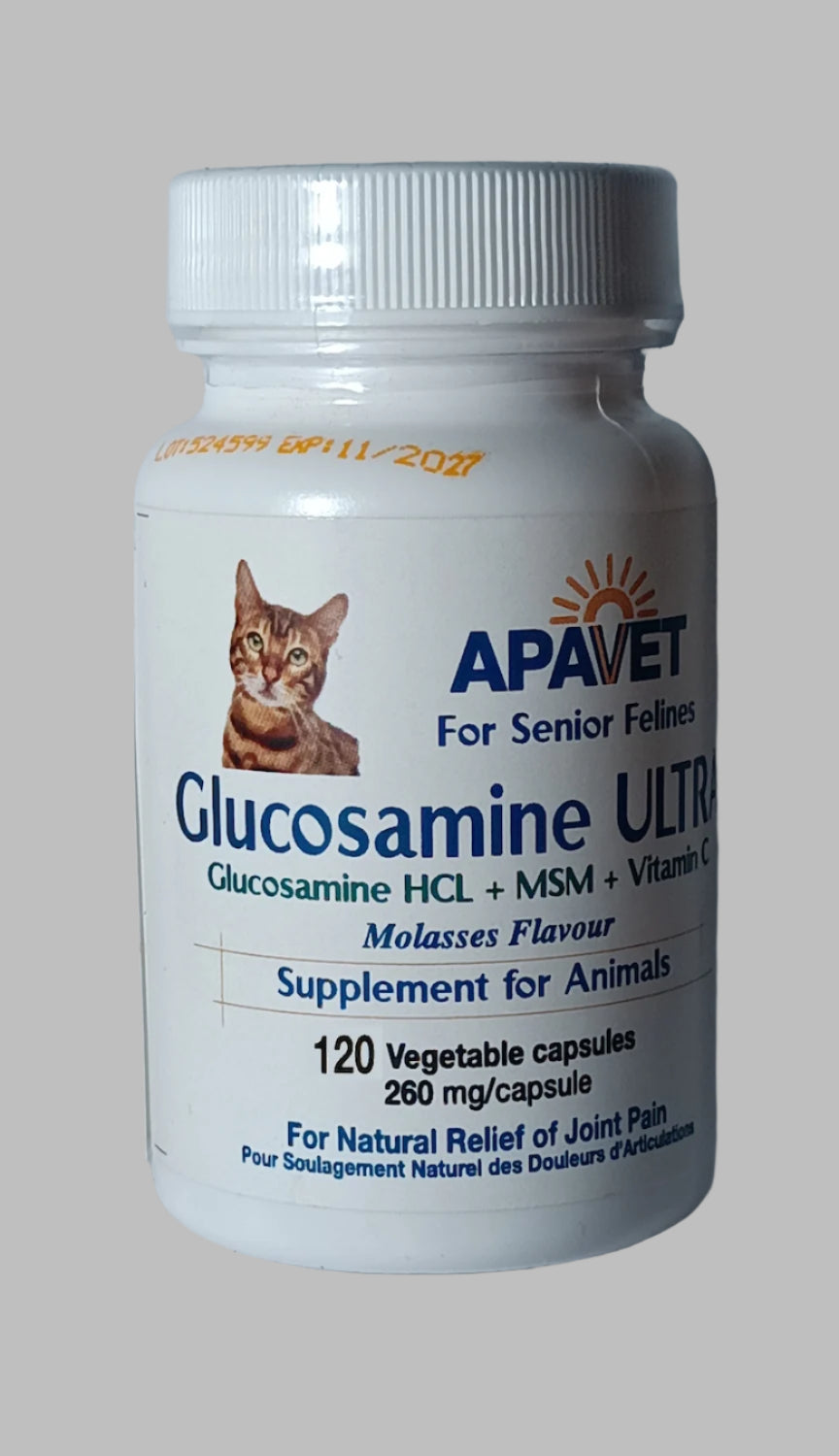 Apavet Glucosamine Ultra For Cats 120 Capsules