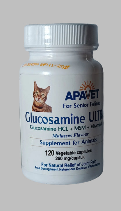 Apavet Glucosamine Ultra For Cats 120 Capsules
