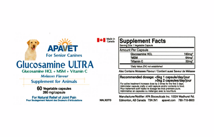 Apavet Glucosamine Ultra Label Canines 60